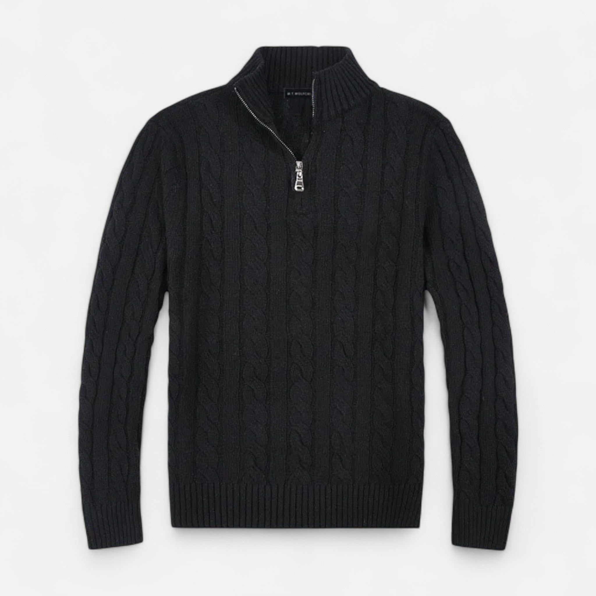 Eliaro Moda | Maglione Uomo Mezza Zip Collo Alto Stile Classico
