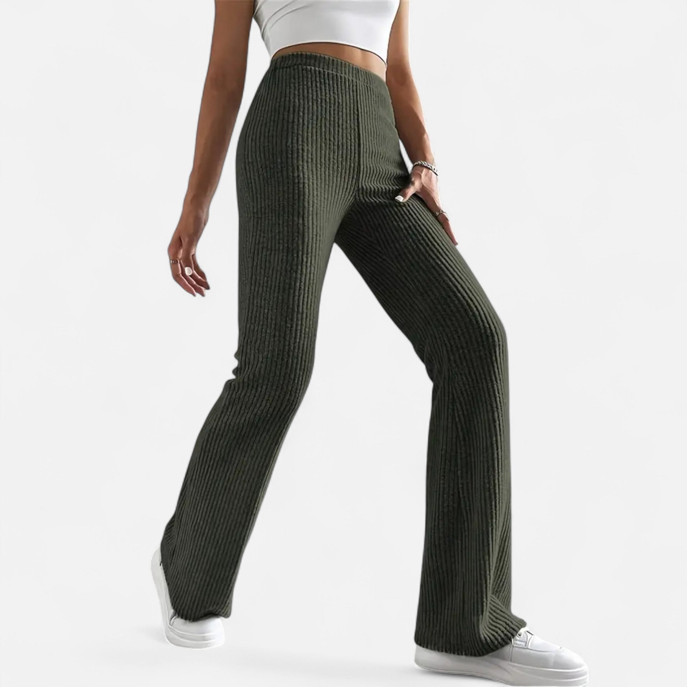 Eliaro Moda | Calças Elegantes Cintura Alta Mulher