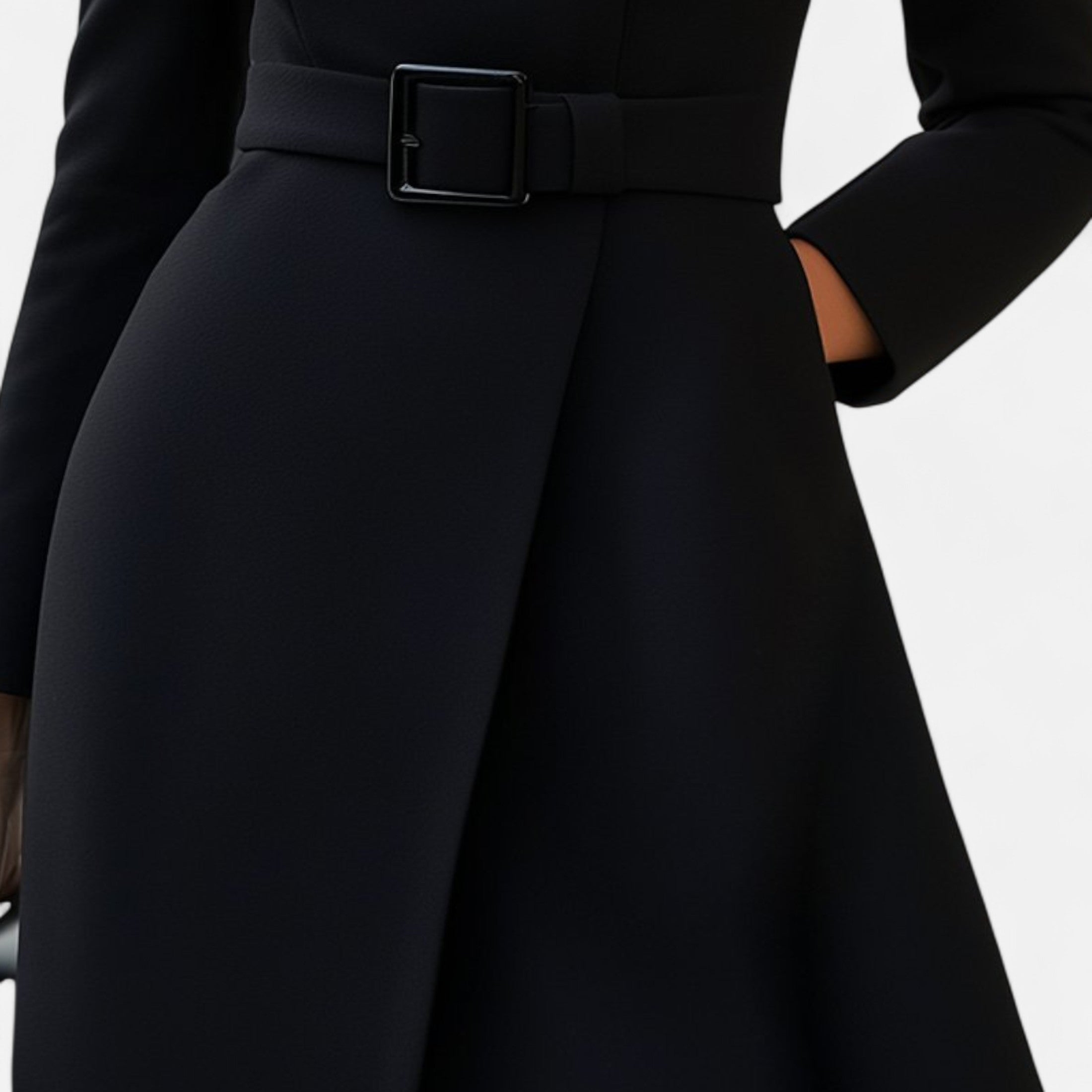 Eliaro Moda | Robe Femme Hiver Col Roulé Asymétrique
