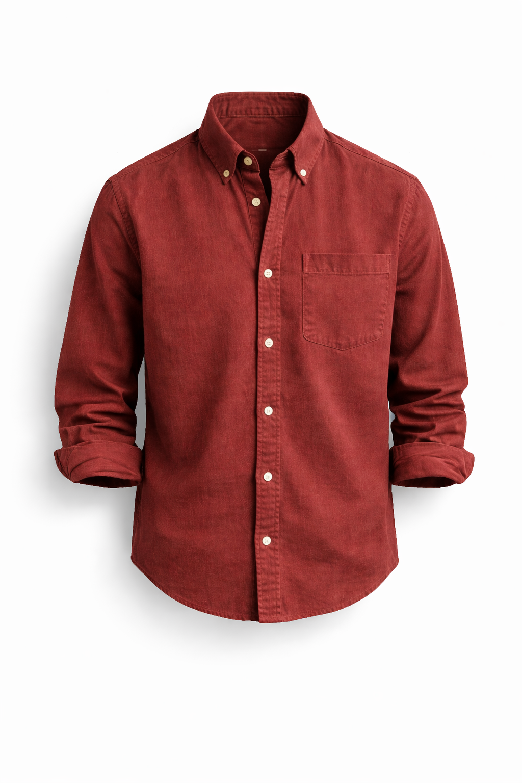 Camicia casual da uomo a manica lunga