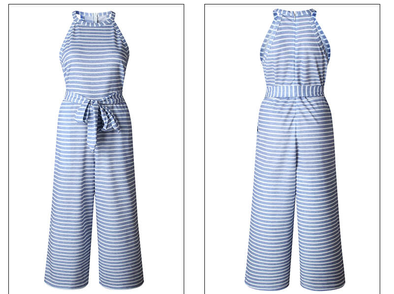 Tuta donna con cintura | design estivo fluido