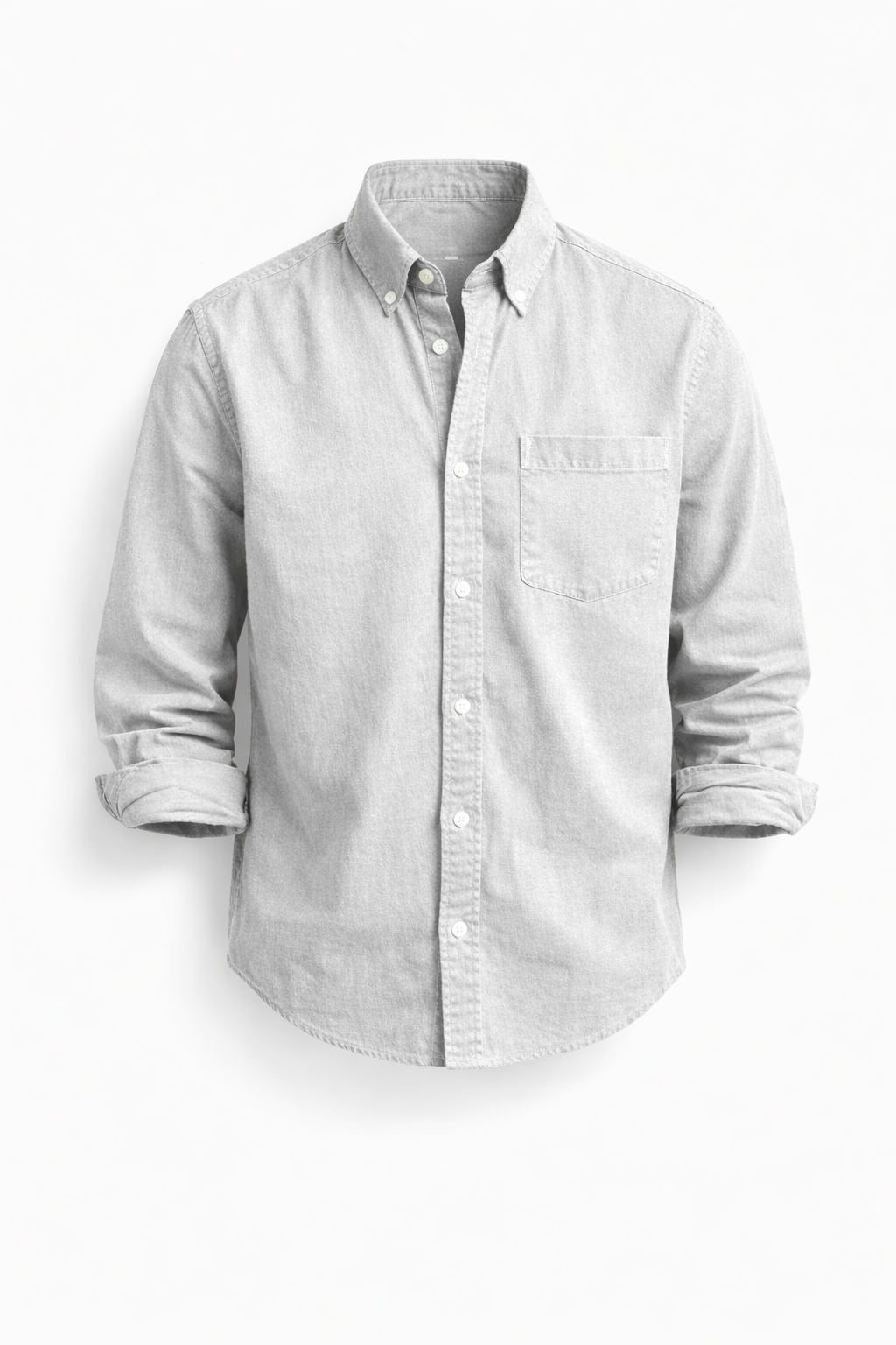 Camicia casual da uomo a manica lunga