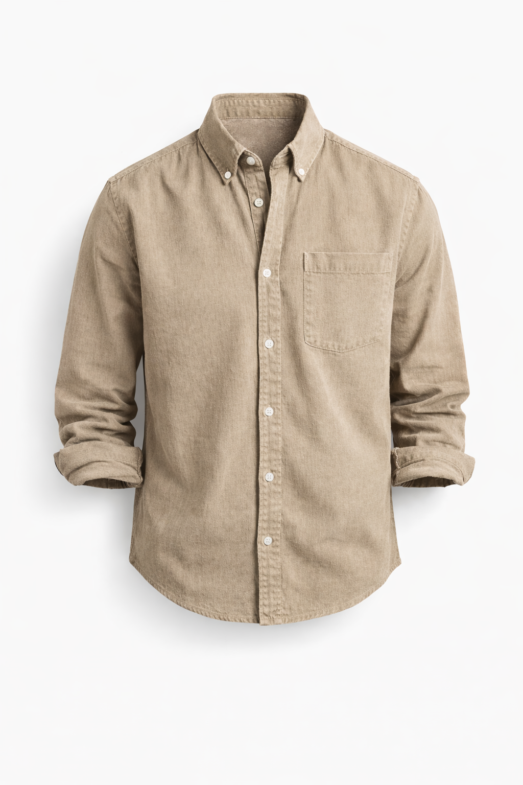 Camicia casual da uomo a manica lunga
