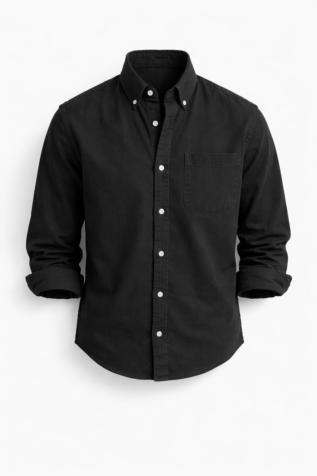 Camicia casual da uomo a manica lunga