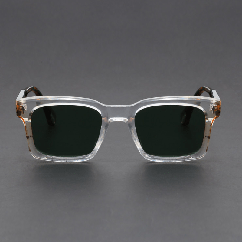 Gafas de Sol Cuadradas para Hombre con Montura de Acetato y Lentes de Protección UV400