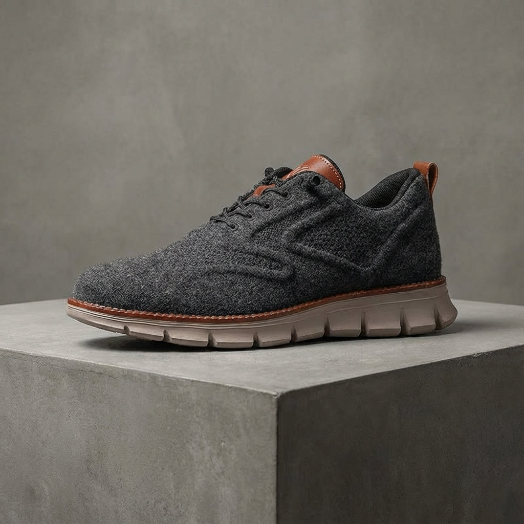 Chaussures Oxford en cuir synthétique avec semelle en caoutchouc et fermeture à lacets pour homme