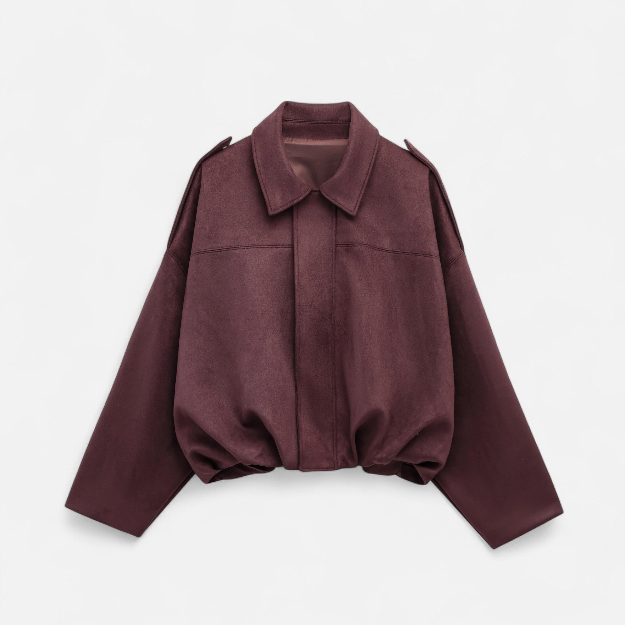 Eliaro Moda | Chaqueta de Gamuza Clásica Mujer con Solapa