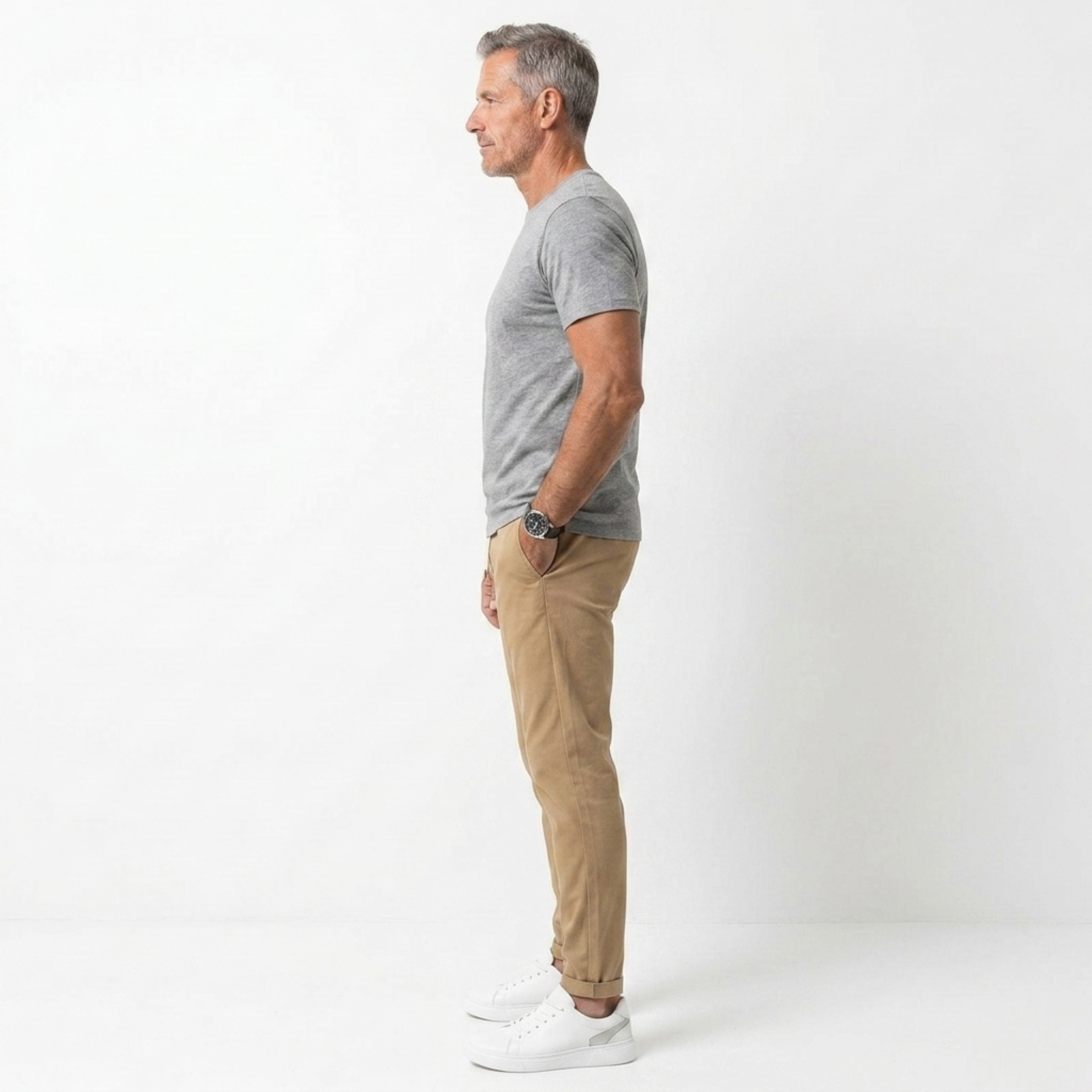 Pantalones elásticos hombre | corte slim fit uso diario