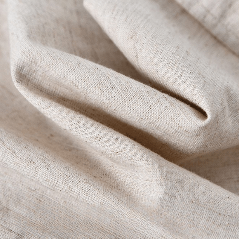 Camicia da Uomo in Cotone e Lino a Manica Lunga con Colletto a Risvolto e Bottoni