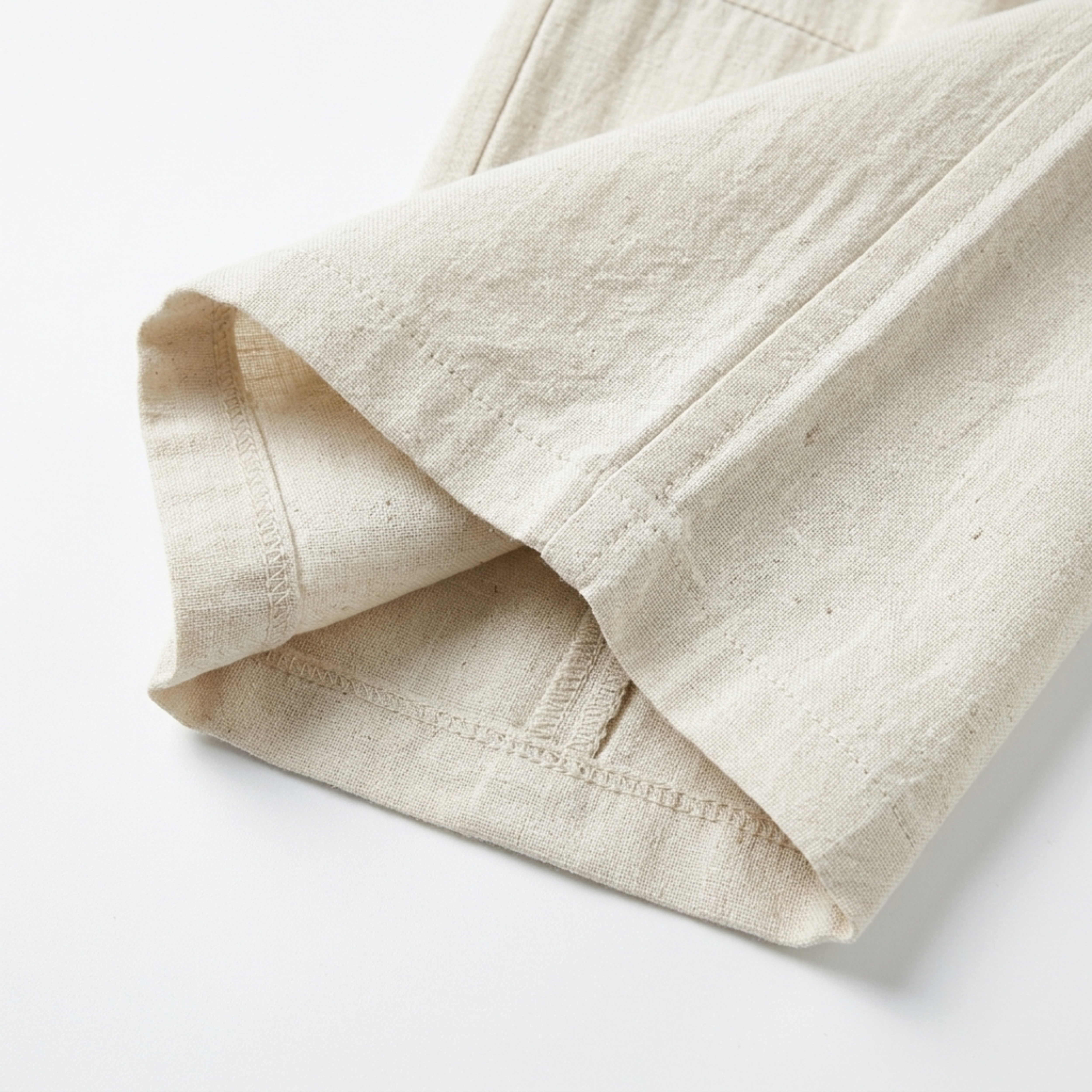 Pantalón de lino hombre — corte tapered con cintura elástica