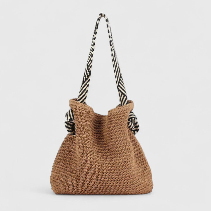 Borsa a spalla donna in tessuto shopper casual
