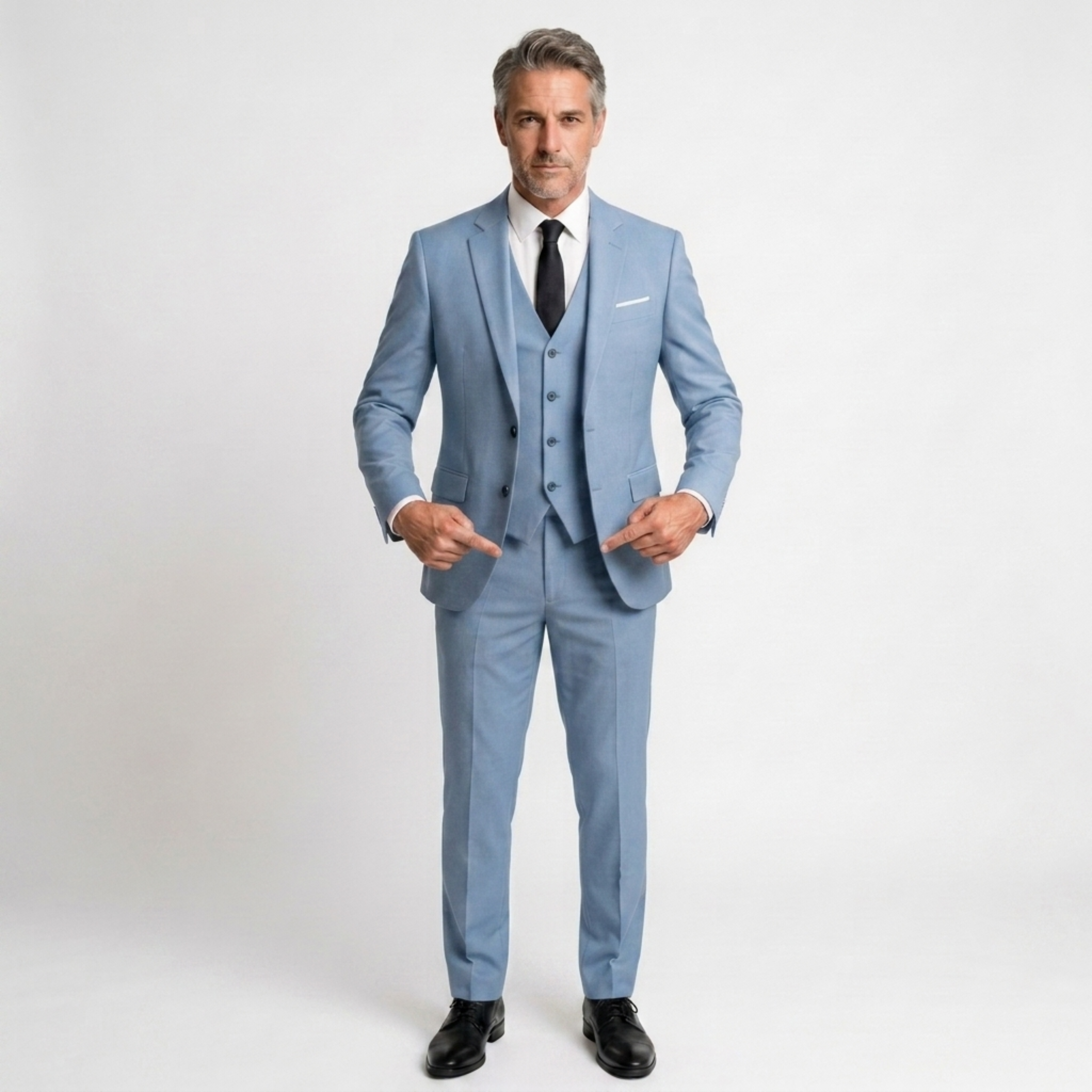 Traje hombre tres piezas slim fit | conjunto formal para bodas
