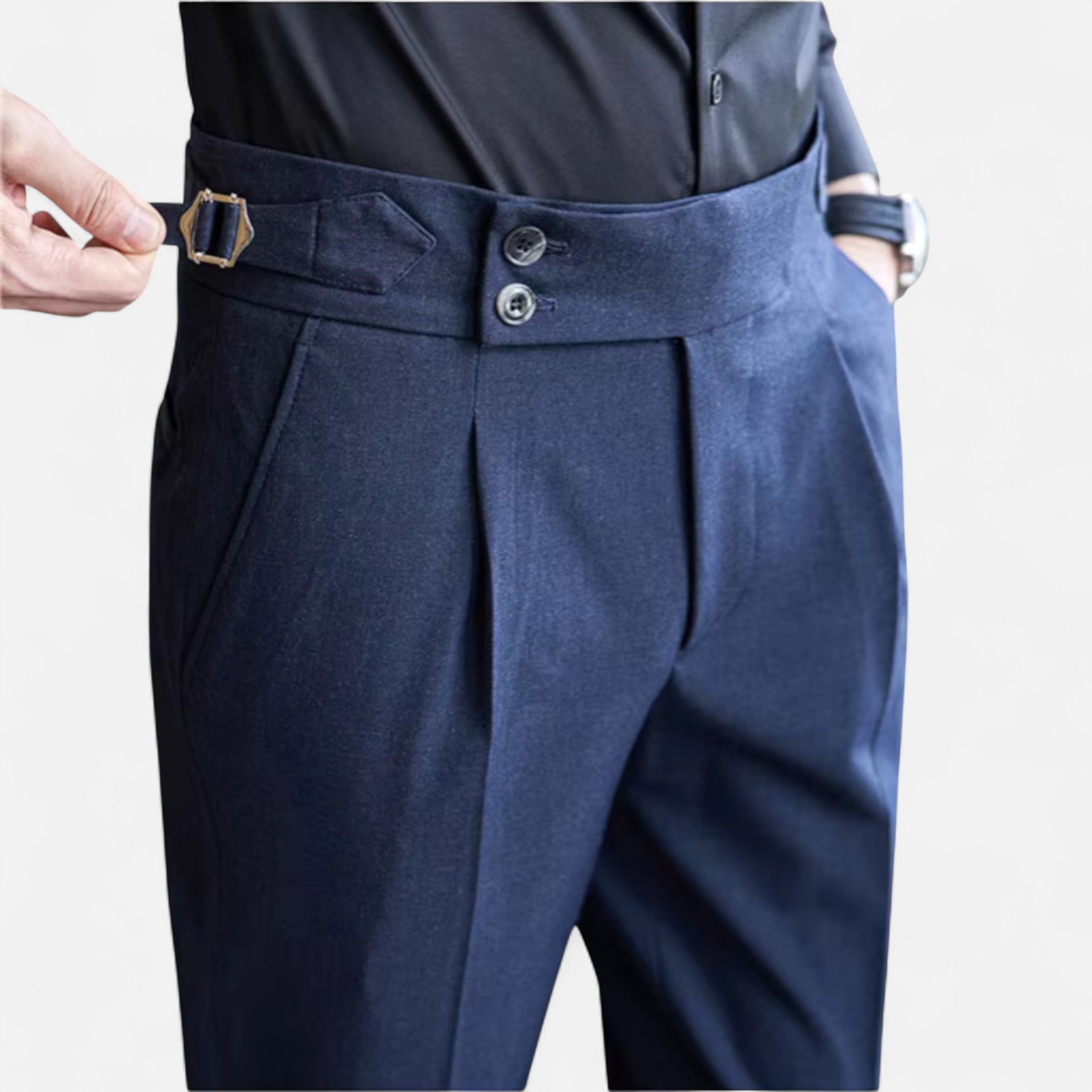 Eliaro Moda | Ανδρικά Κομψά Παντελόνια Αγγλικό Στυλ Λεπτή Εφαρμογή