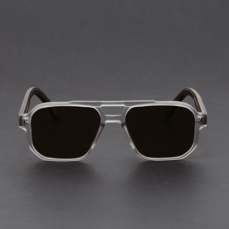 Men's Square Sunglasses with Gradient TAC Lenses and UV400 Protection