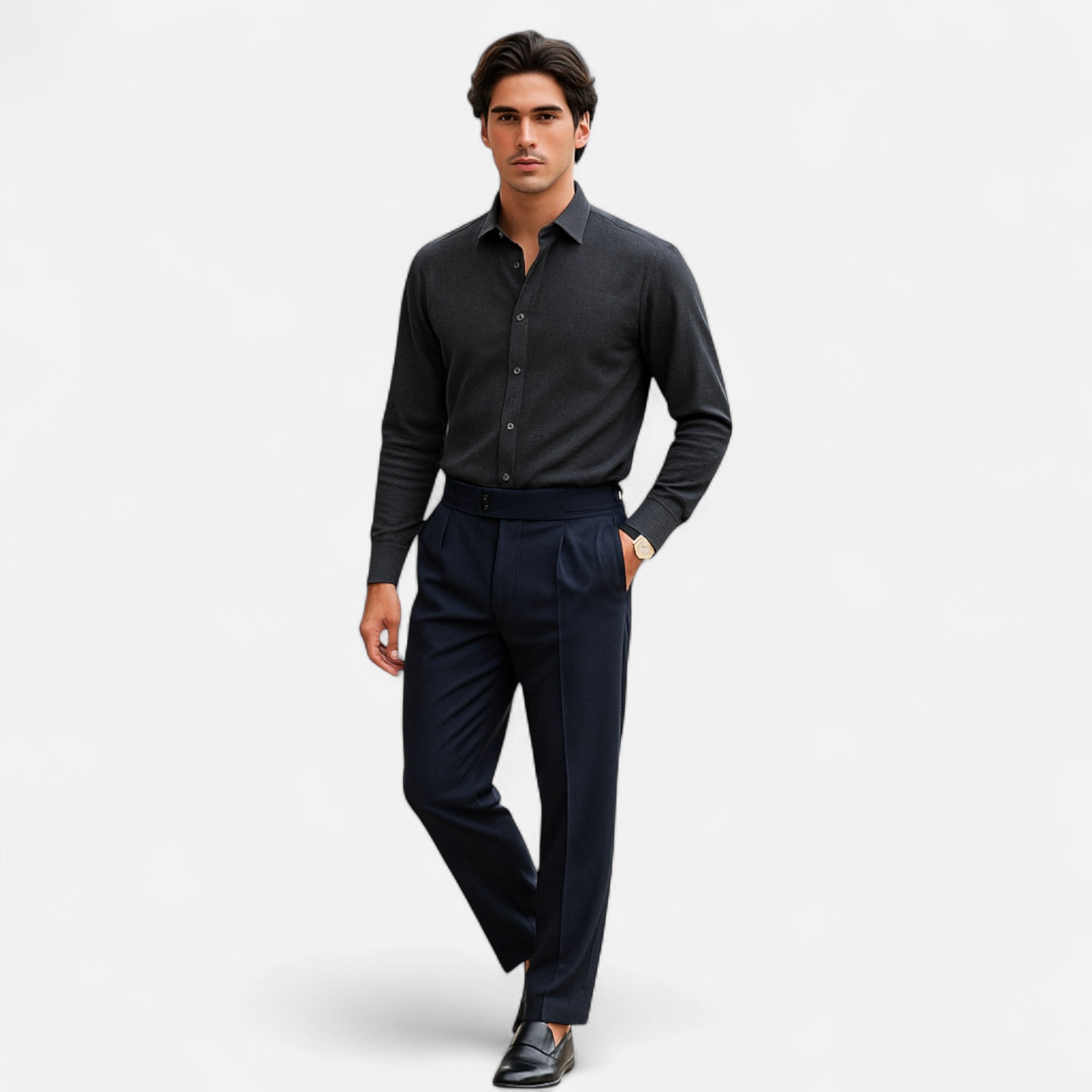 Eliaro Moda | Ανδρικά Κομψά Παντελόνια Αγγλικό Στυλ Λεπτή Εφαρμογή