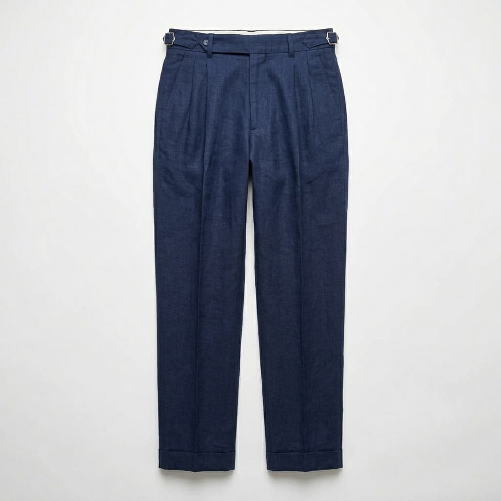 Pantalón de lino para hombre — corte sastre — eventos y bodas