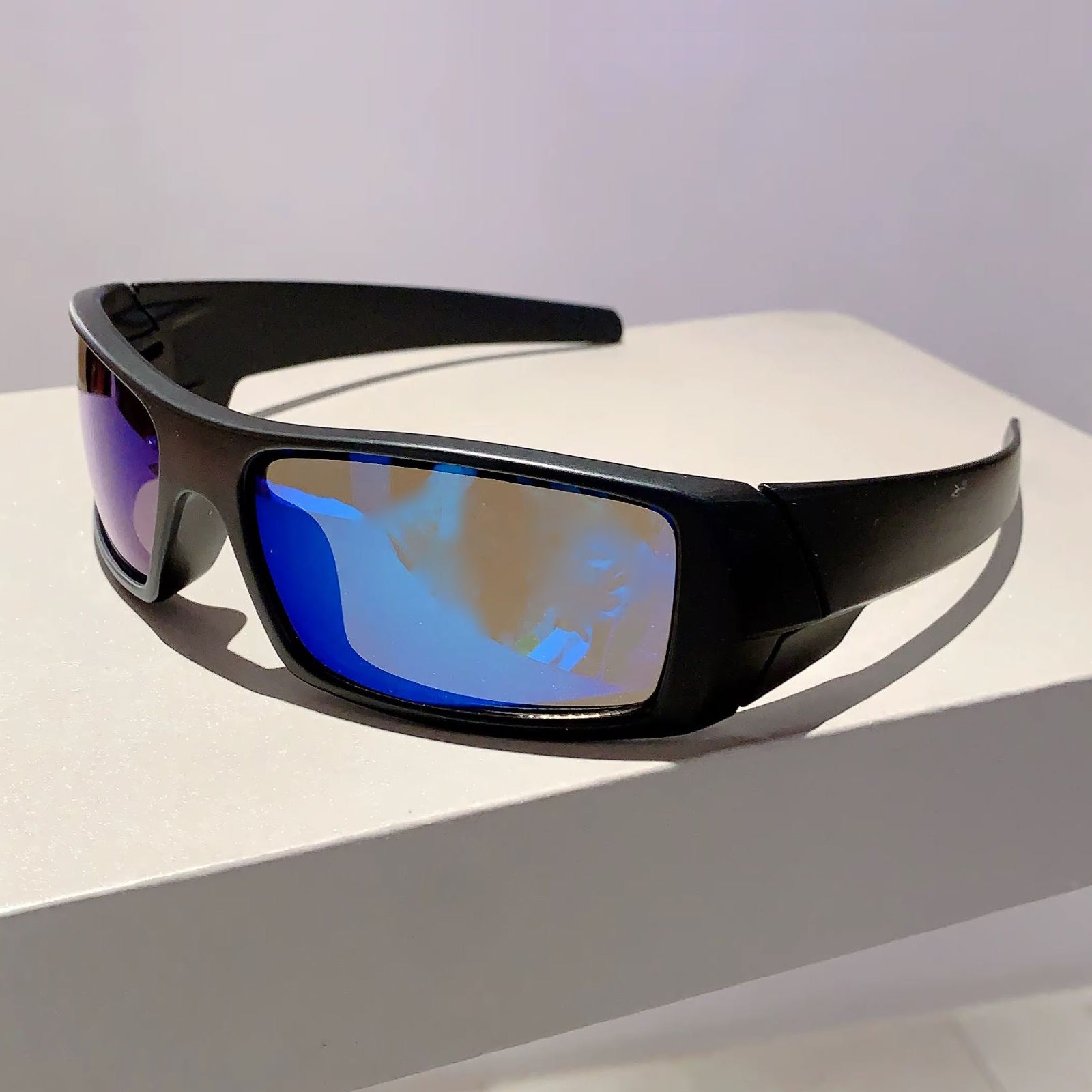 Lunettes de soleil sportives enveloppantes style Y2K punk, protection UV400 unisexe