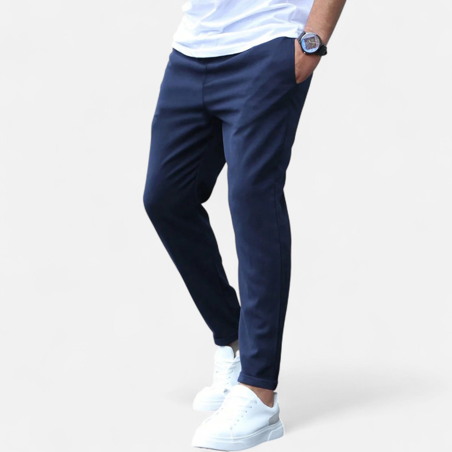 Eliaro Moda | Pánské elastické kalhoty – Dynamické pohodlí, sofistikovaný styl