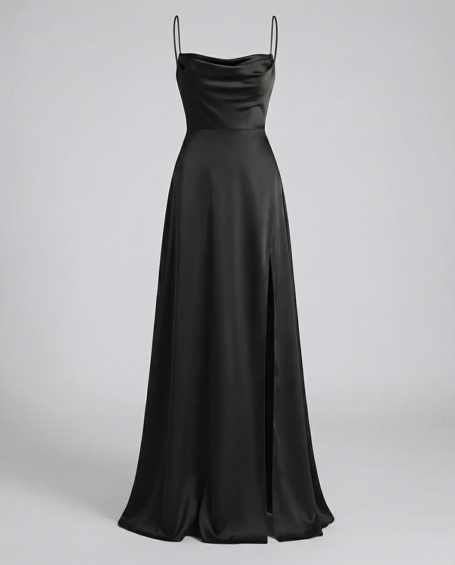 Vestido largo para mujer - corte entallado con abertura lateral - fiesta