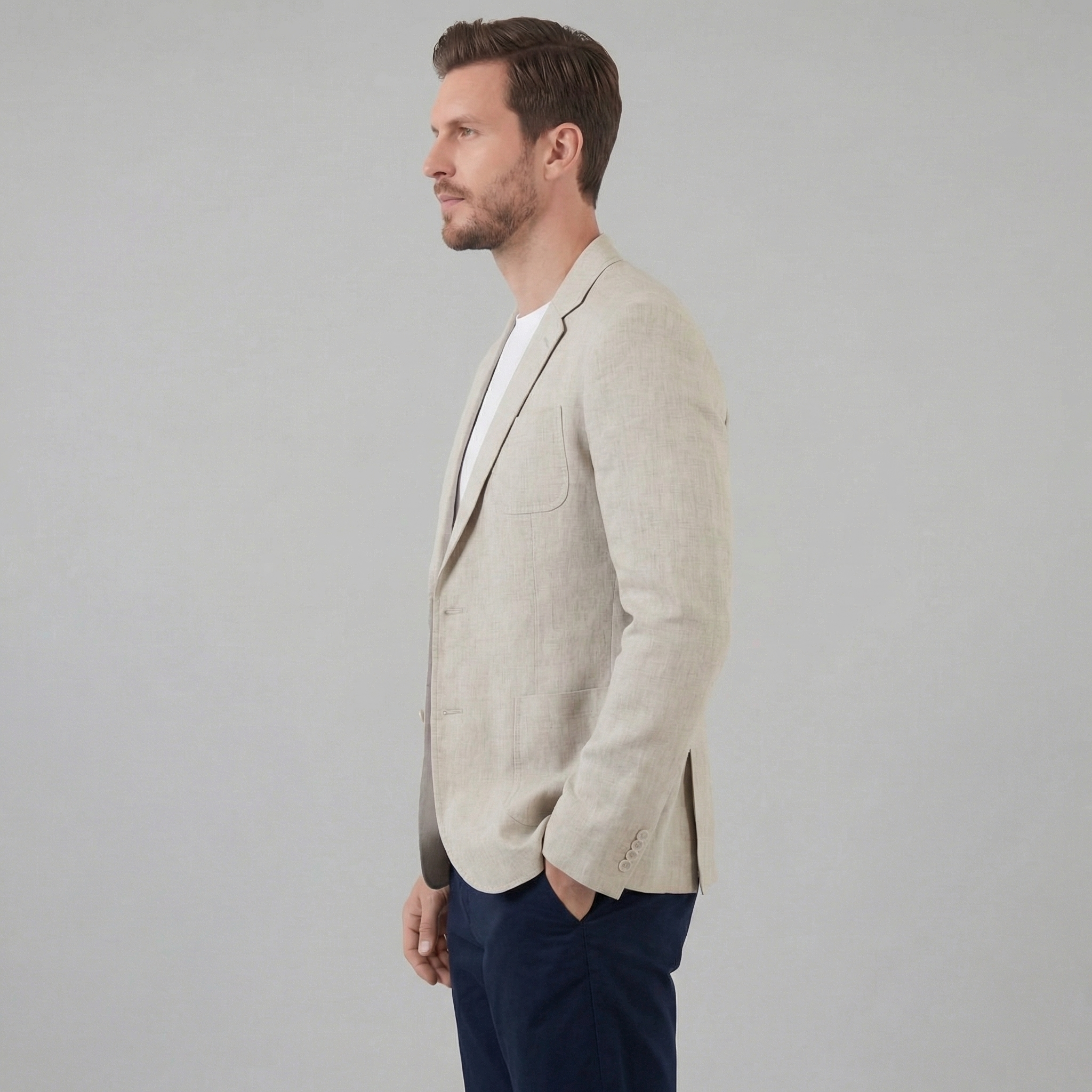 Blazer de lino hombre | chaqueta ligera para eventos