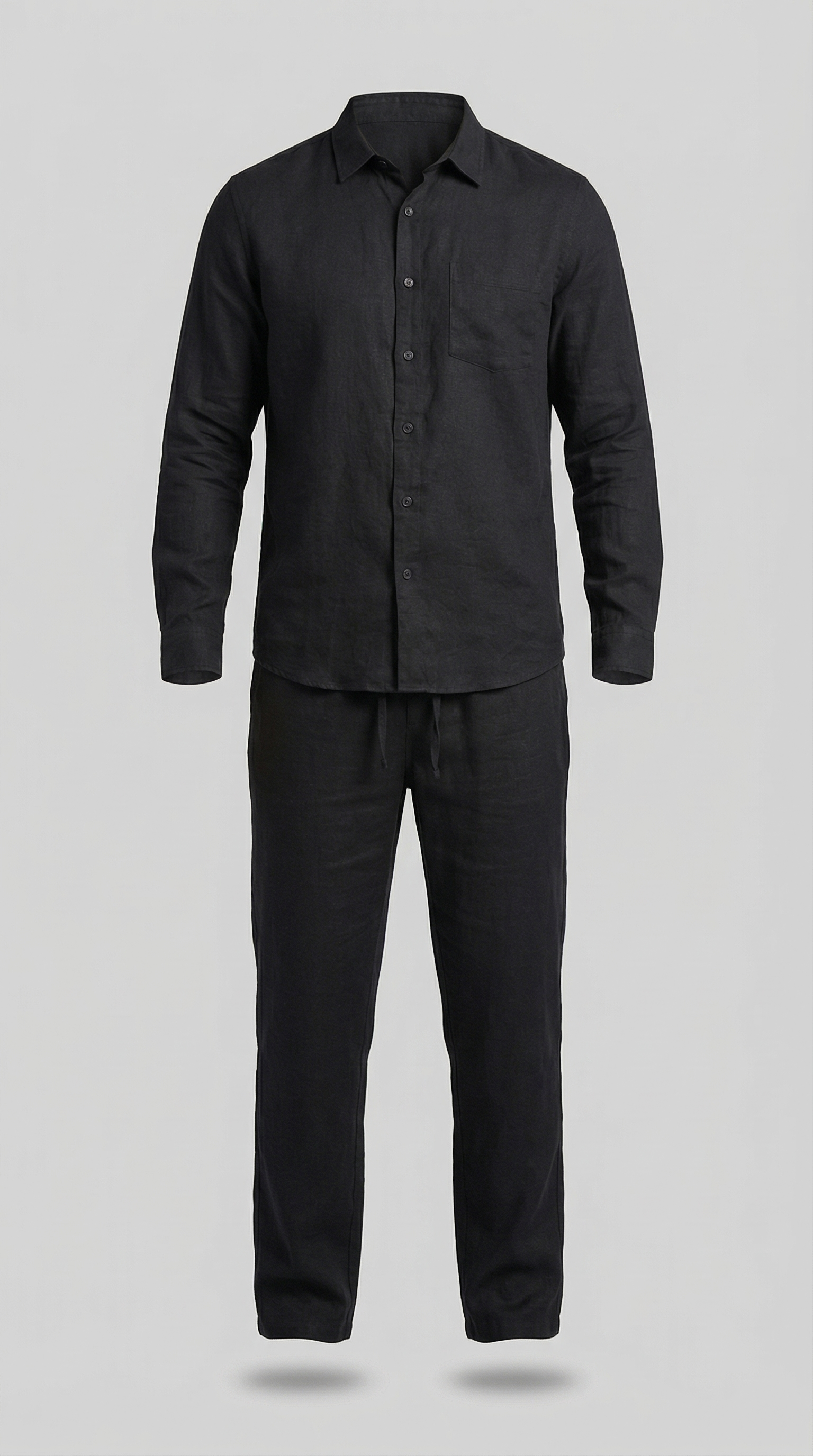 Men's linen set | two-piece slim fit set