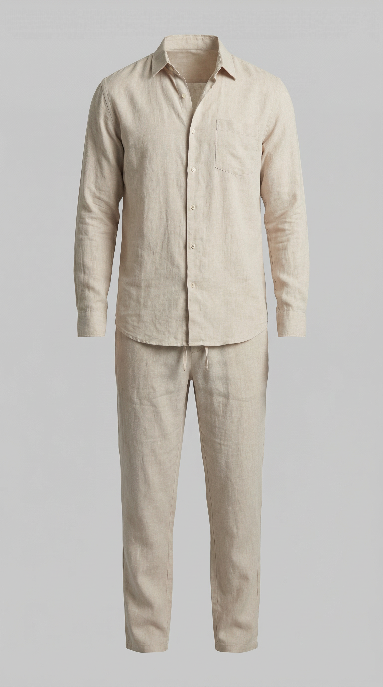 Men's linen set | two-piece slim fit set