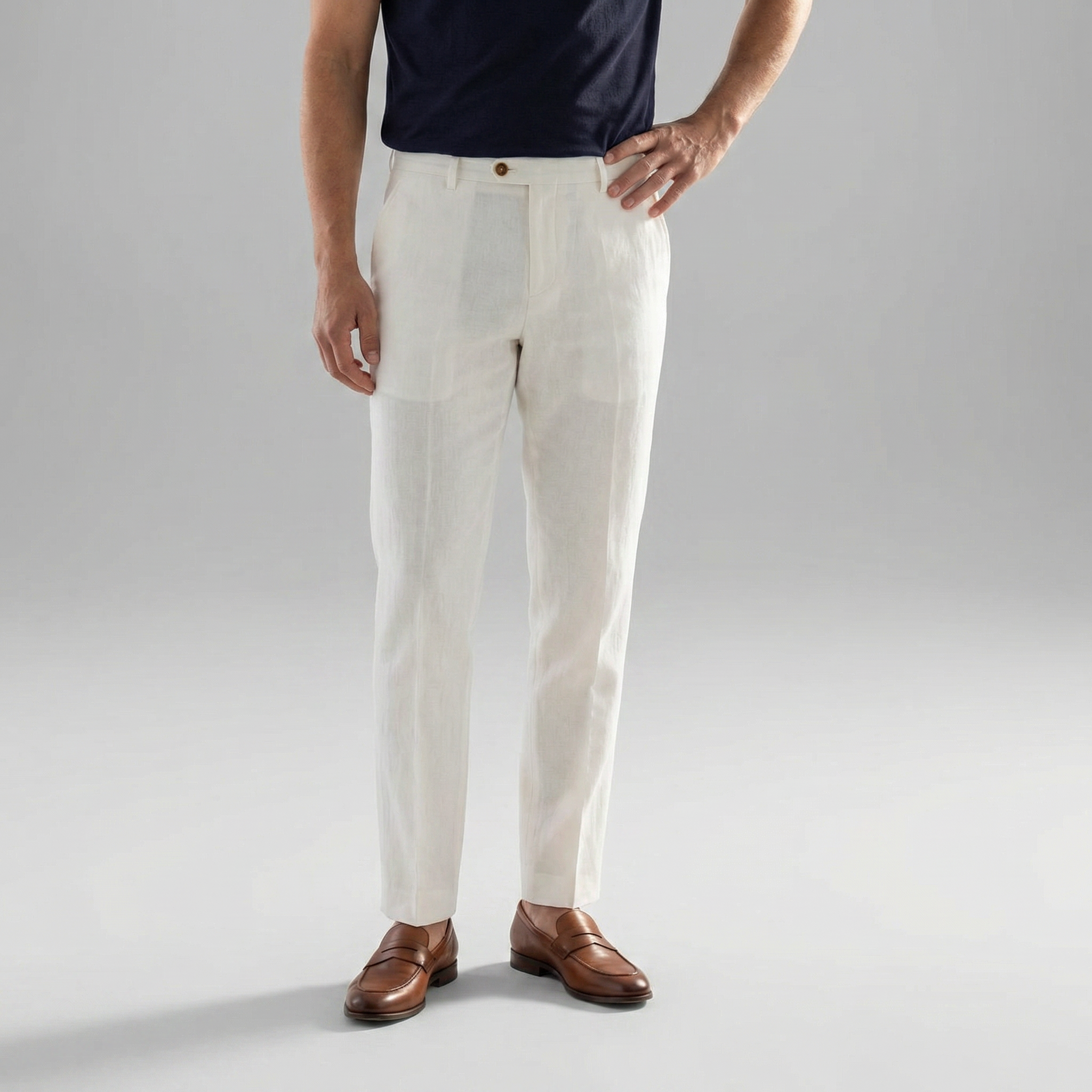 Pantalón de lino hombre | ajuste relajado para diario