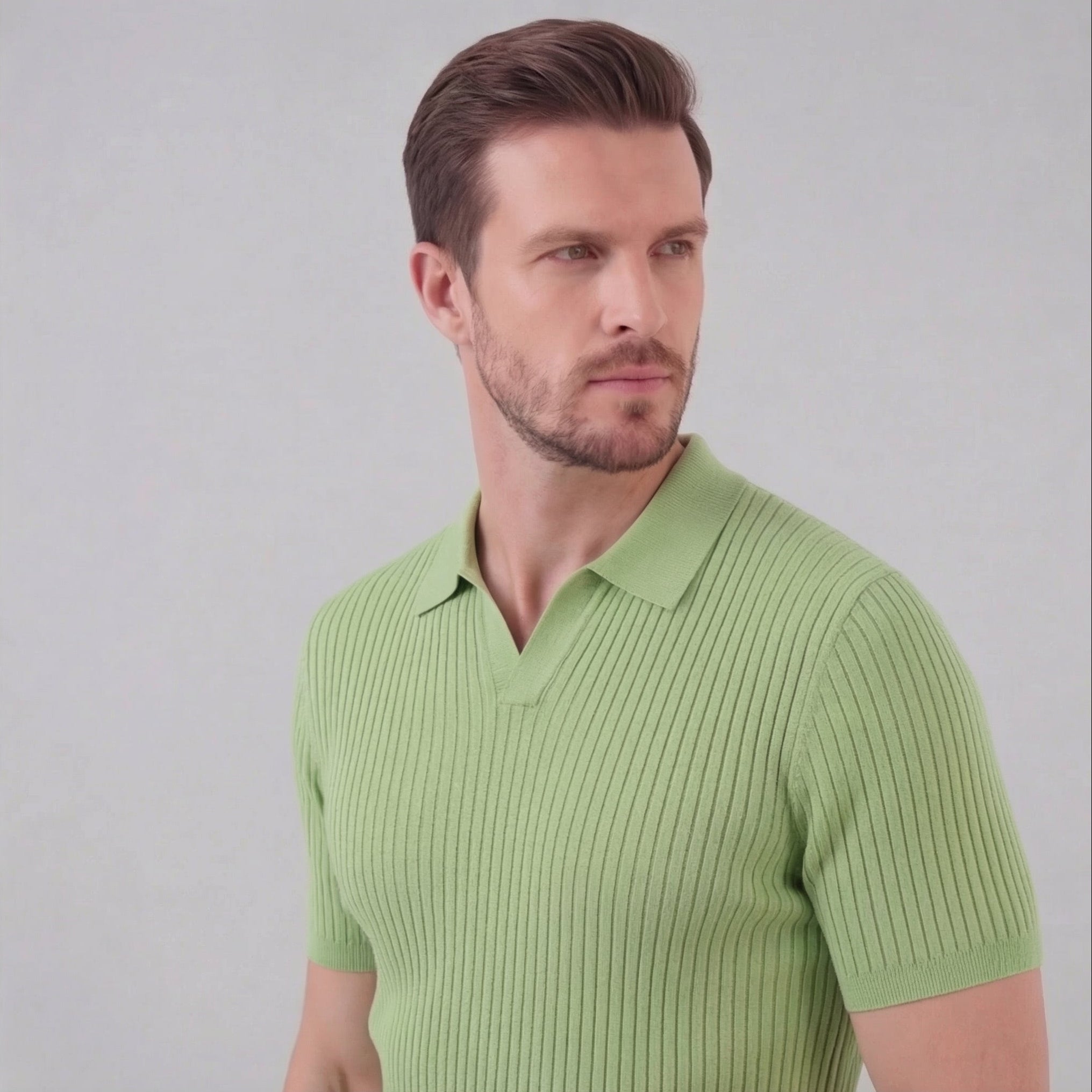 Polo punto hombre | camiseta de algodón entallada