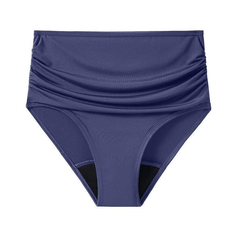 Maillot de bain menstruel pour femme à taille haute