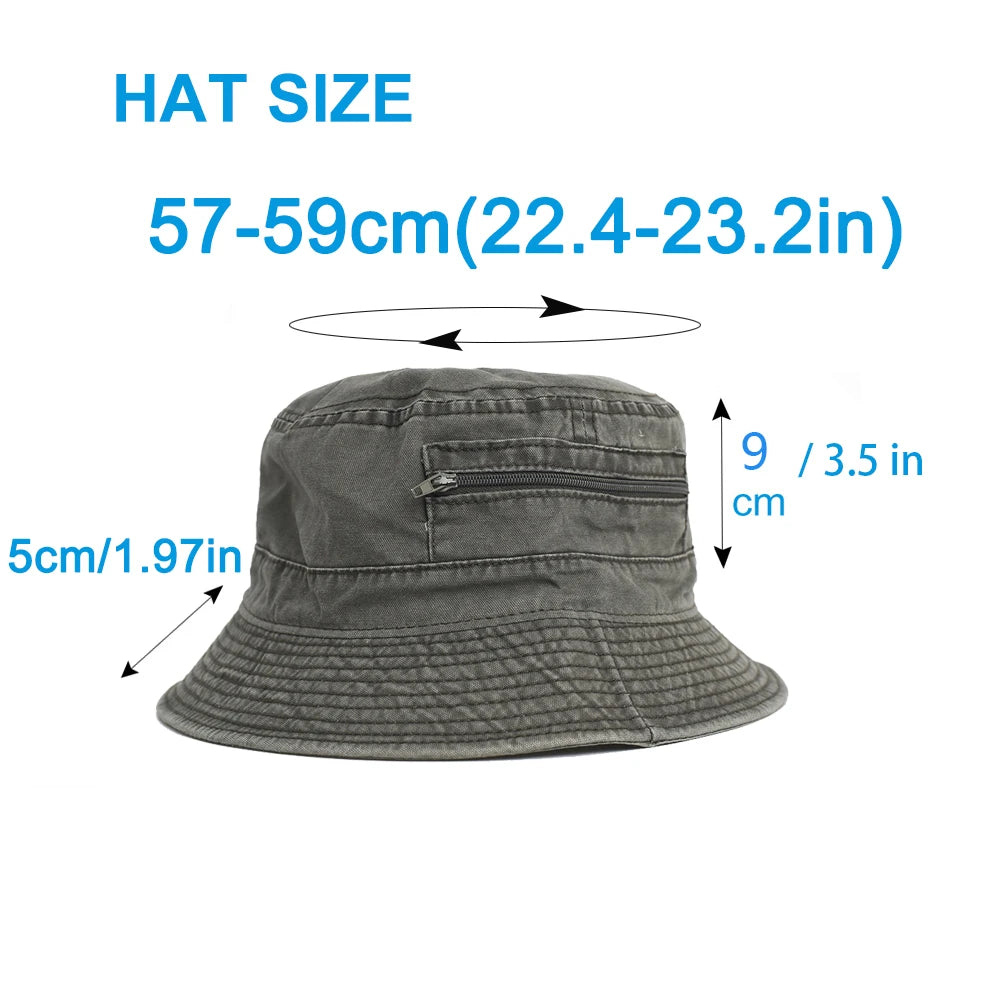 Sombrero de pescador de algodón unisex para actividades al aire libre