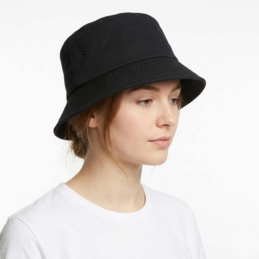 Gorro de pescador unisex - ala pespunteada rígida - estilo urbano casual