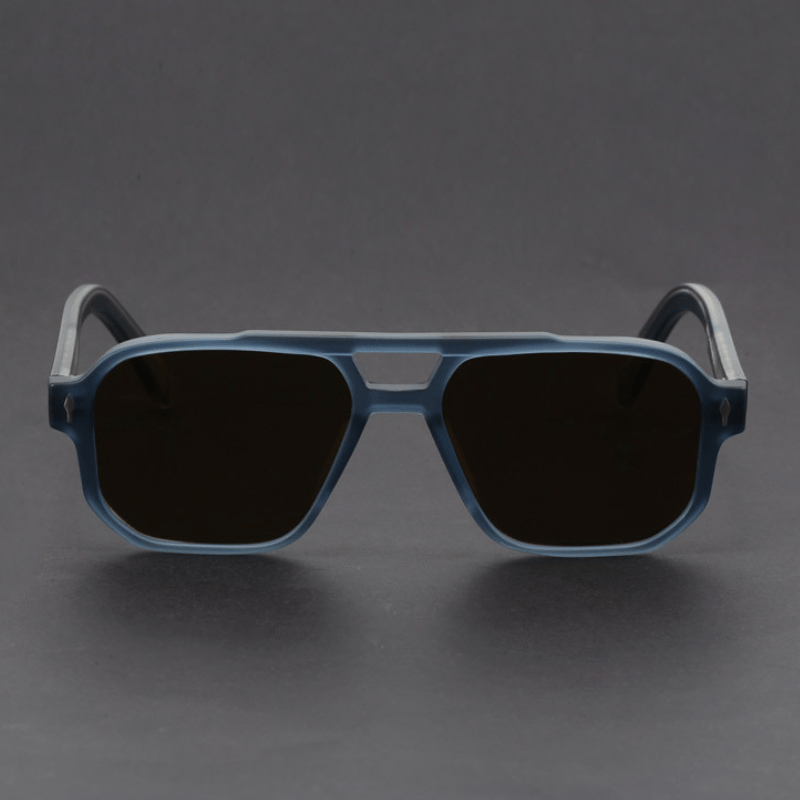 Men's Square Sunglasses with Gradient TAC Lenses and UV400 Protection