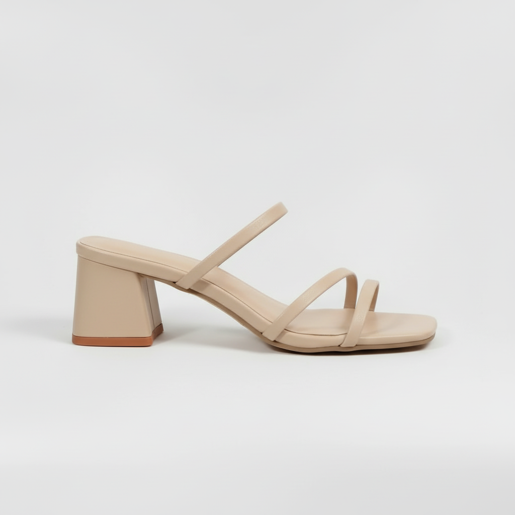 Mid Heel Sandals with Straps and Support Sole for Women