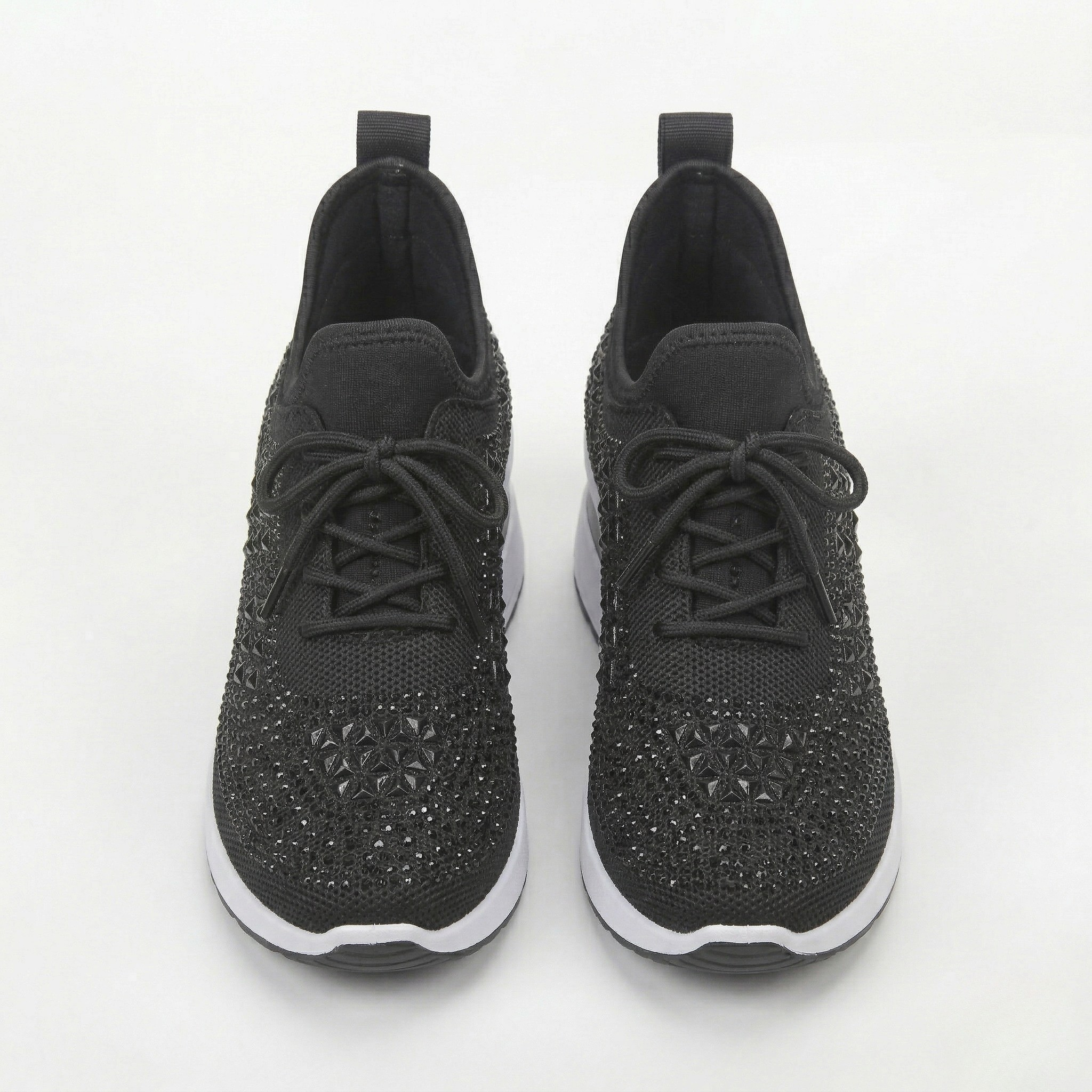 Zapatillas con Cuña y Brillantines para Mujer Deportivas de Plataforma
