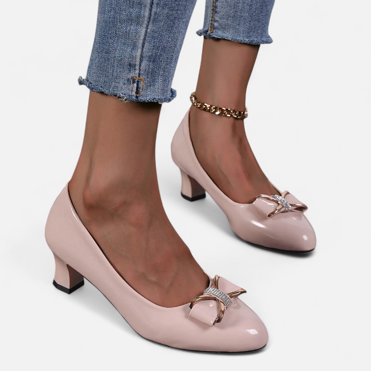 Eliaro Moda | Saltos Altos com Laço Cristal Mulher