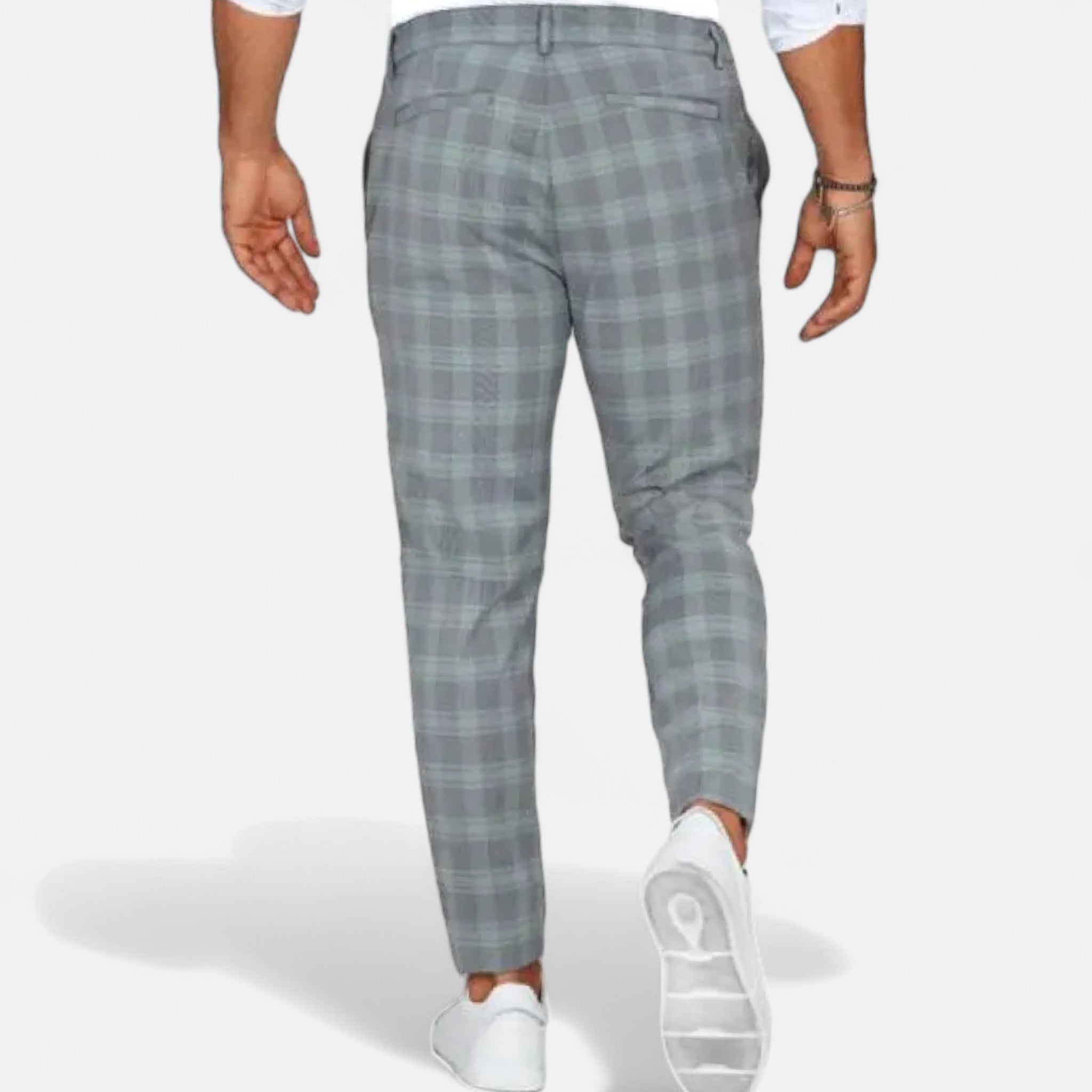 Eliaro Moda | Chinos Homme Slim Fit Carreaux Classiques avec Stretch