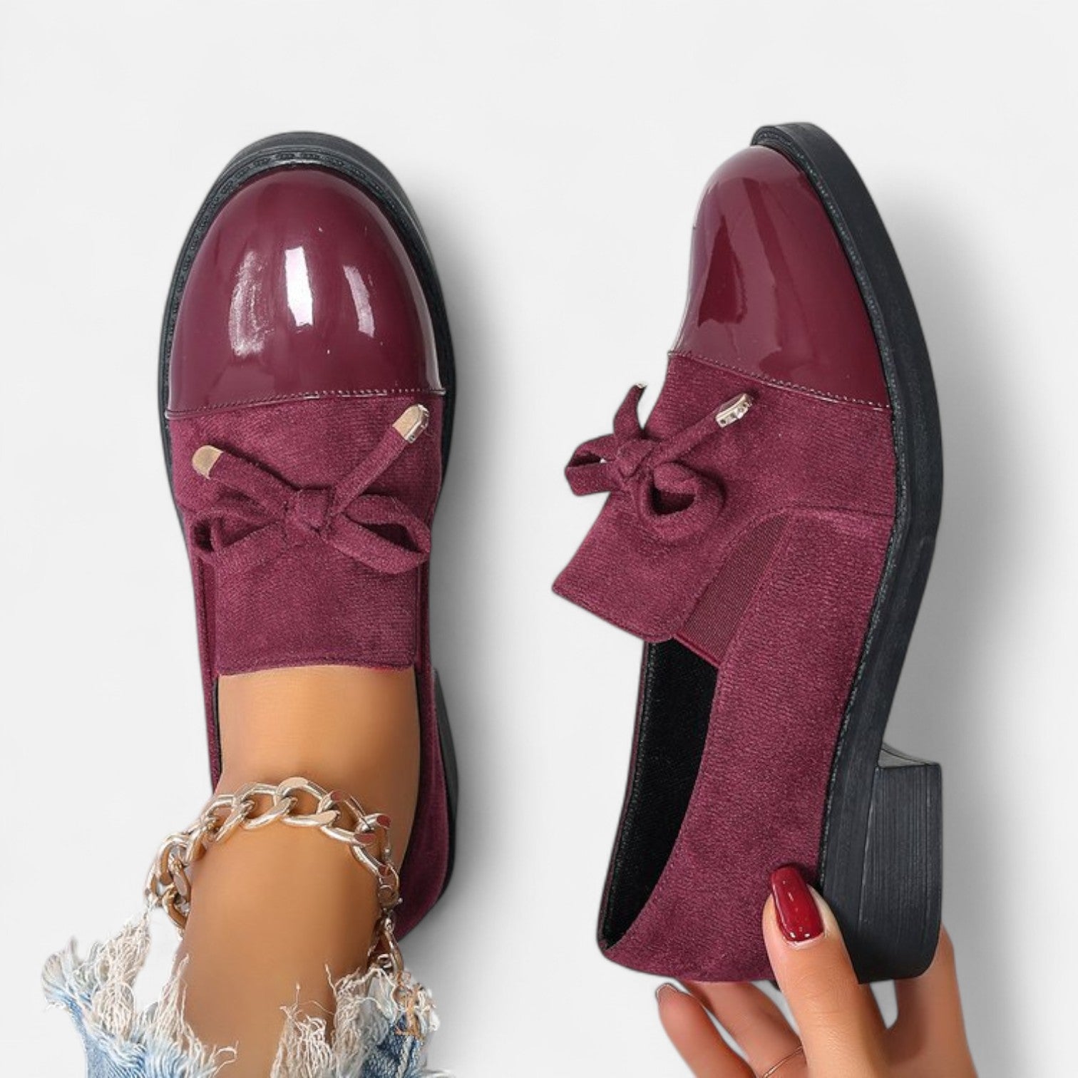 Eliaro Moda | Mocassins Rétro à Nœud Femme