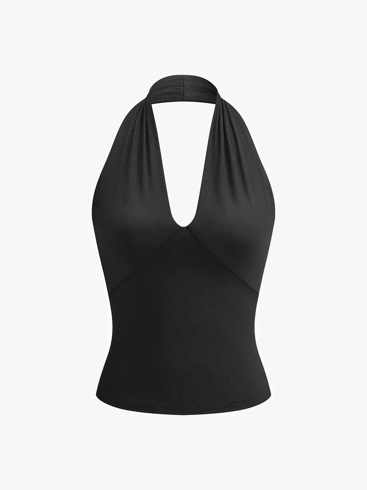 Top halter mujer | cuello cruzado en V para uso diario
